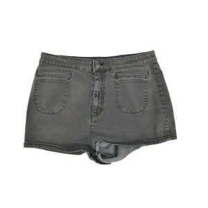 BDG High Rise Shortie Black Denim Jean Shorts, Size 31 Black